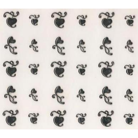 Absolute Cosmetics Nail Art samolepicí nálepky na nehty NT001 1 aršík