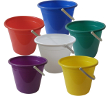Wiadro plastikowe, bez wylewu, różne kolory, 10 l