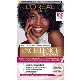 Loreal Paris Excellence Creme farba do włosów 100 czarna