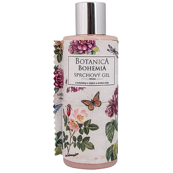 Bohemia Gifts Botanica Dzika róża i róża żel pod prysznic 200 ml
