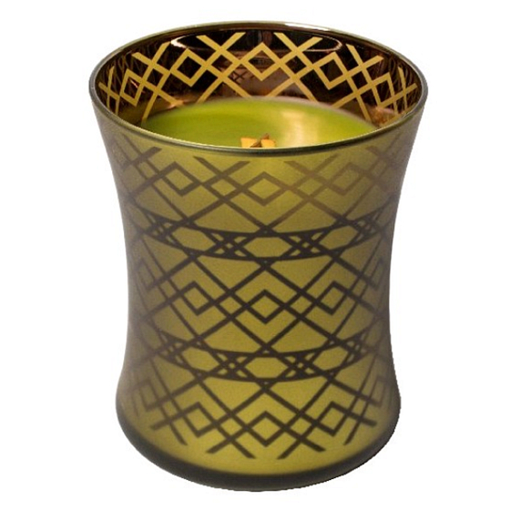 WoodWick Apple Basket - Košík jablek vonná svíčka s dřevěným knotem a víčkem sklo střední 275 g Autumn limited 2018