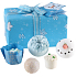 Bomb Cosmetics Sníh - Let It Snow balistik 2x160 g + kulička 30 g + špalíček 50 g + špalíček 85 g, kosmetická sada
