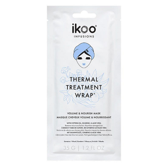 Ikoo Thermal Treatment Wrap Volume & Nourish Termální maska v čepici pro objem 1 kus