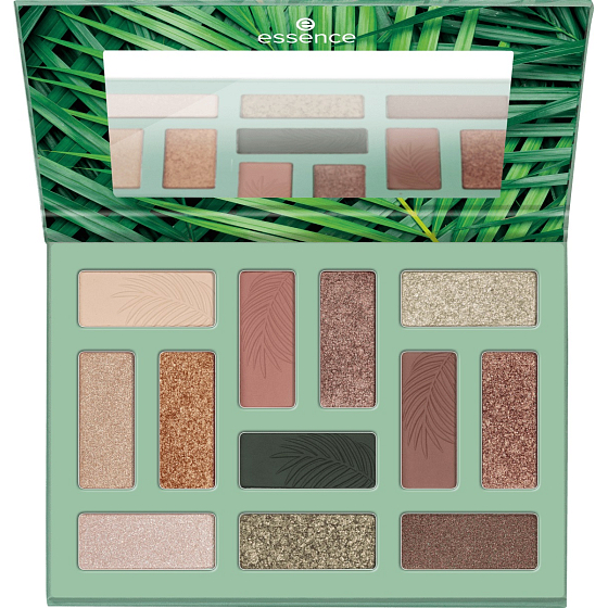 Essence Out In The Wild Eyeshadow Palette paletka očních stínů 02 Don't Stop Beleafing! 10,2 g