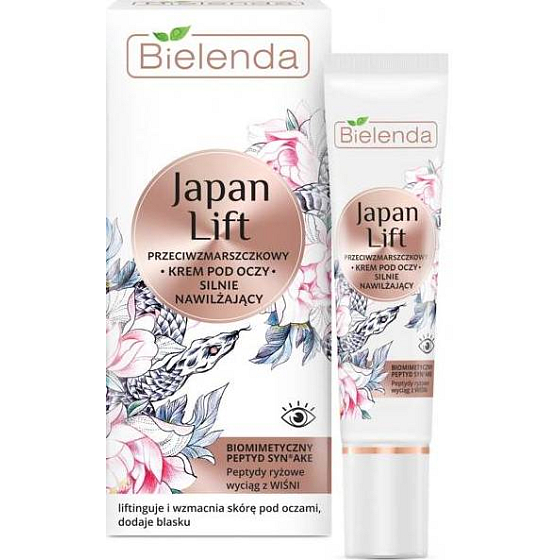 Bielenda Japan Lift hydratační oční krém proti vráskám 15 ml