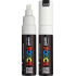 Posca Uniwersalny akrylowy marker z szerokim, zwężającym się końcówką 8 mm Biała PC-8K