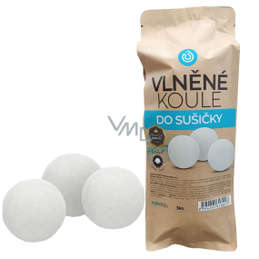 Nanolab Naturalne wełniane kulki do suszarki 3 sztuki