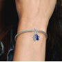 Zawieszka ze srebra 925 Ręka Fatimy, Hamsa 2w1, element do bransoletki symbol