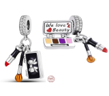 Charm Srebrna 925 Chic style - zawieszka, malowanie, pędzelek 3w1, zawieszka na bransoletkę zainteresowania
