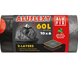 Alufix worki na odpady, zaciskowe, 33µ , 64 x 69 cm, 60 l, 10 szt.