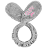 Artdeco Glov Bunny Ears grey plyšová odlićovací čelenka šedá