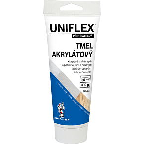 Uniflex akrylowy szpachlówka do kartonu, muru i drewna, tuba, 300 g Uniflex akrylowy szpachlówka do kartonu, muru i drewna, tuba, 300 g