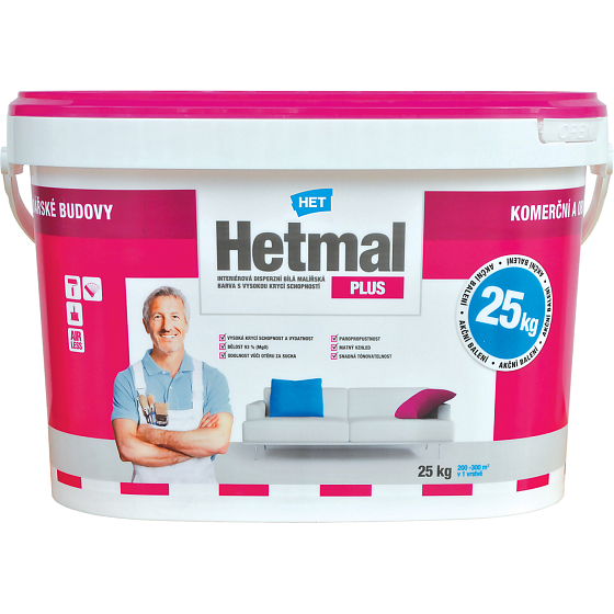 Het Hetmal Plus farba malarska, 25 kg