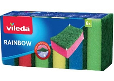Vileda gąbki Rainbow 6sztuk