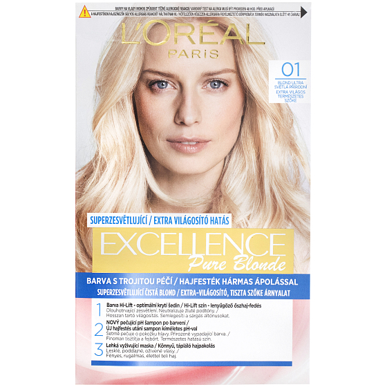 Loreal Paris Excellence Creme farba do włosów 01 Blond ultra jasny naturalny