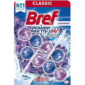 Bref WC blok Power Aktiv Lavender, 2× 50 g