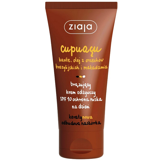 Ziaja Cupuacu bronzujący SPF 10 nawilżający samoopalacz do twarzy 50 ml