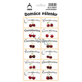 Arkus Naklejki Domowe Ogień Wiśniówka SK 12 etykiet