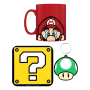 Epee Merch Super Mario keramický hrnek 315 ml + klíčenka + podtácek, dárková sada
