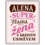 Albi Skládací taška na zip do kabelky se jménem Alena 42 x 41 x 11 cm