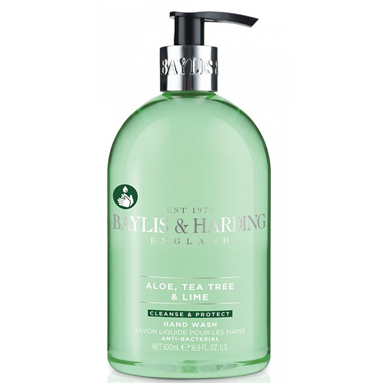 Baylis & Harding Aloe, Tea Tree a Limetka antibakteriální tekuté mýdlo na ruce dávkovač 500 ml