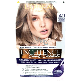 Loreal Paris Excellence Cool Creme farba do włosów 8.11 Ultra popielata jasna blond