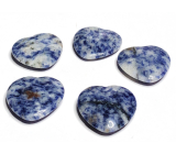 Sodalit Hmatka, lewy kamień w kształcie serca naturalny kamień 3 cm 1 sztuka, kamień komunikacji