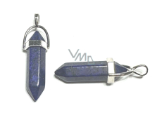 Lapis Lazuli wahadło sześciokąt naturalny kamień 41 x 13 mm, kamień harmonii