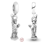 Charm Srebrny 925 USA - Statua Wolności, zawieszka na bransoletkę podróżniczą