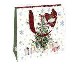 Niekupiony Papierowa Torebka Luksusowa 18 x 16 cm Choinka