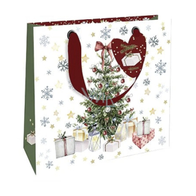 Niekupiony Papierowa Torebka Luksusowa 18 x 16 cm Choinka