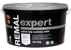 Remal Expert zářivě bílá malířská barva na zeď 15 + 3 kg