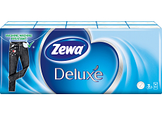Zewa Deluxe Standard 3-warstwowe chusteczki papierowe, 10× 10 sztuk