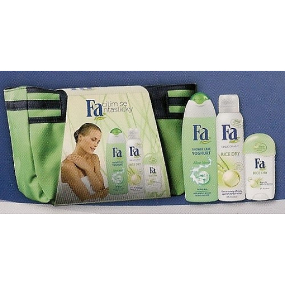 Fa Yoghurt Aloe Vera sprchový gel + deodorant sprej + antiperspirant pro ženy, kosmetická sada