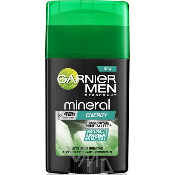 Garnier Men Mineral Energy antiperspirant deodorant stick pro muže 40 ml