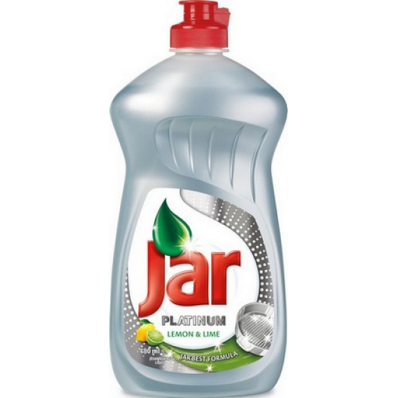 Jar Platinum Lemon & Lime Prostředek na ruční mytí nádobí 480 ml