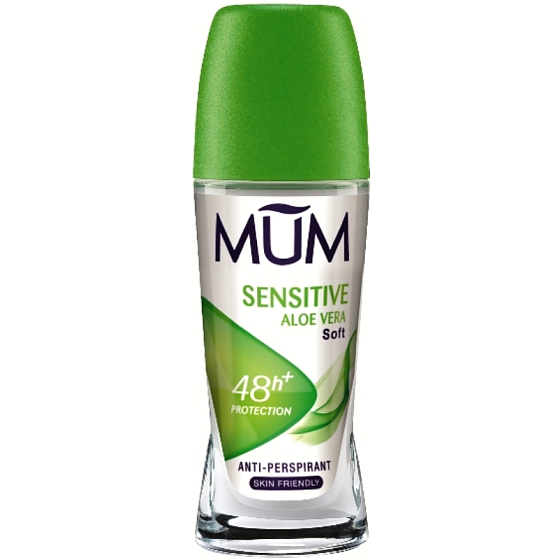 Mum Sensitive Aloe Vera Soft kuličkový antiperspirant deodorant roll-on pro ženy 50 ml