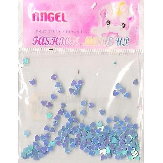 Angel Ozdoby na nehty srdíčka světle modré 1 balení