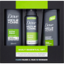 Dove Men + Care Extra Fresh sprchový gel 250 ml + antiperspirant sprej 150 ml + 2v1 šampon a kondicionér 250 ml, kosmetická sada pro muže