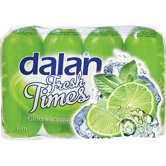 Dalan Fresh Time Lime glycerinové tuhé toaletní mýdlo 4 x 90 g