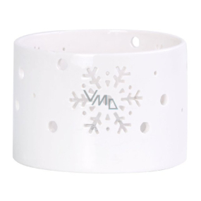 Yankee Candle Winter Flurries svícen keramický na malou vonnou svíčku Classic