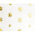 Zoewie Dárkový balicí papír 70 x 150 cm Vánoční Luxusní White Christmas přírodní zlaté hvězdičky
