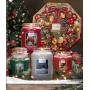 Yankee Candle Candlelit Cabin - Chata ozářená svíčkou + After Sledding - Po sáňkovačce + Evergreen Mist - Lesní mlha + Pomegranate Gin Fizz - Gin Fizz z granátového jablka votivní svíčka 4 x 49 g, vánoční dárková sada