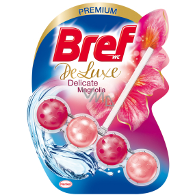Bref De Luxe Delicate Magnolia pevný WC blok pro hygienickou čistotu a svěžest Vaší toalety 50 g Bref De Luxe Delicate Magnolia pevný WC blok pro hygienickou čistotu a svěžest Vaší toalety 50 g
