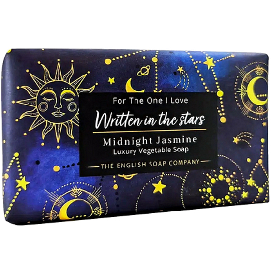 English Soap Written in the Stars Midnight Jasmine - Północny jaśmin naturalne perfumowane mydło z masłem shea 190 g