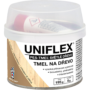 Uniflex PES-TMEL drewno, tmel na dřevo, jasne drewno, 200 g