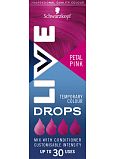 Schwarzkopf Live Drops Różowy kwiat barwiące krople do włosów, 30 ml