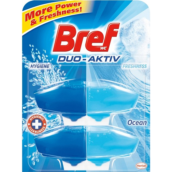 Bref Duo Aktiv Ocean tekutý WC blok náhradní náplň 2 x 60 ml