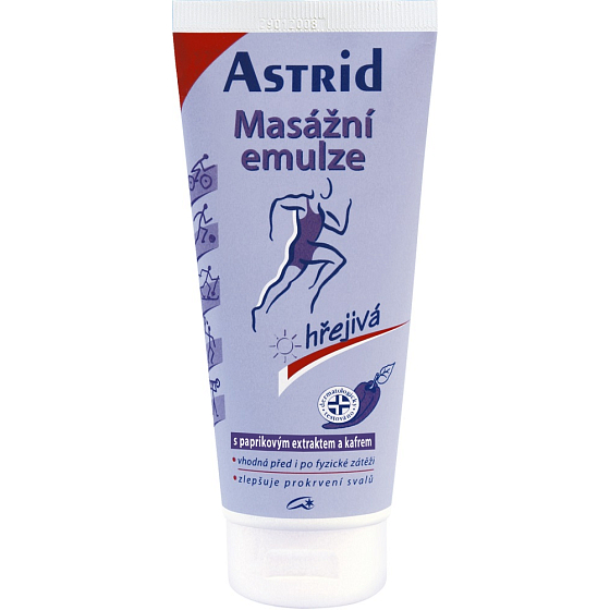 Astrid Hřejivá masážní emulze 200 ml