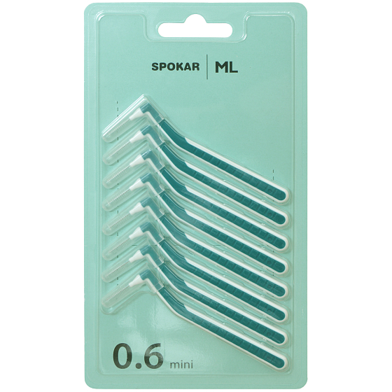 Spokar ML Mezizubní kartáčky L 0,6 mm mini, sada 8 kusů